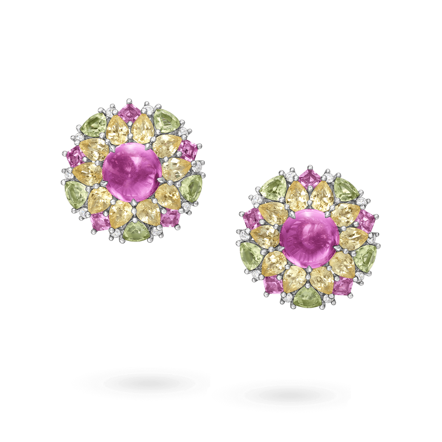 Winston Candy Pink Sapphire Earrings