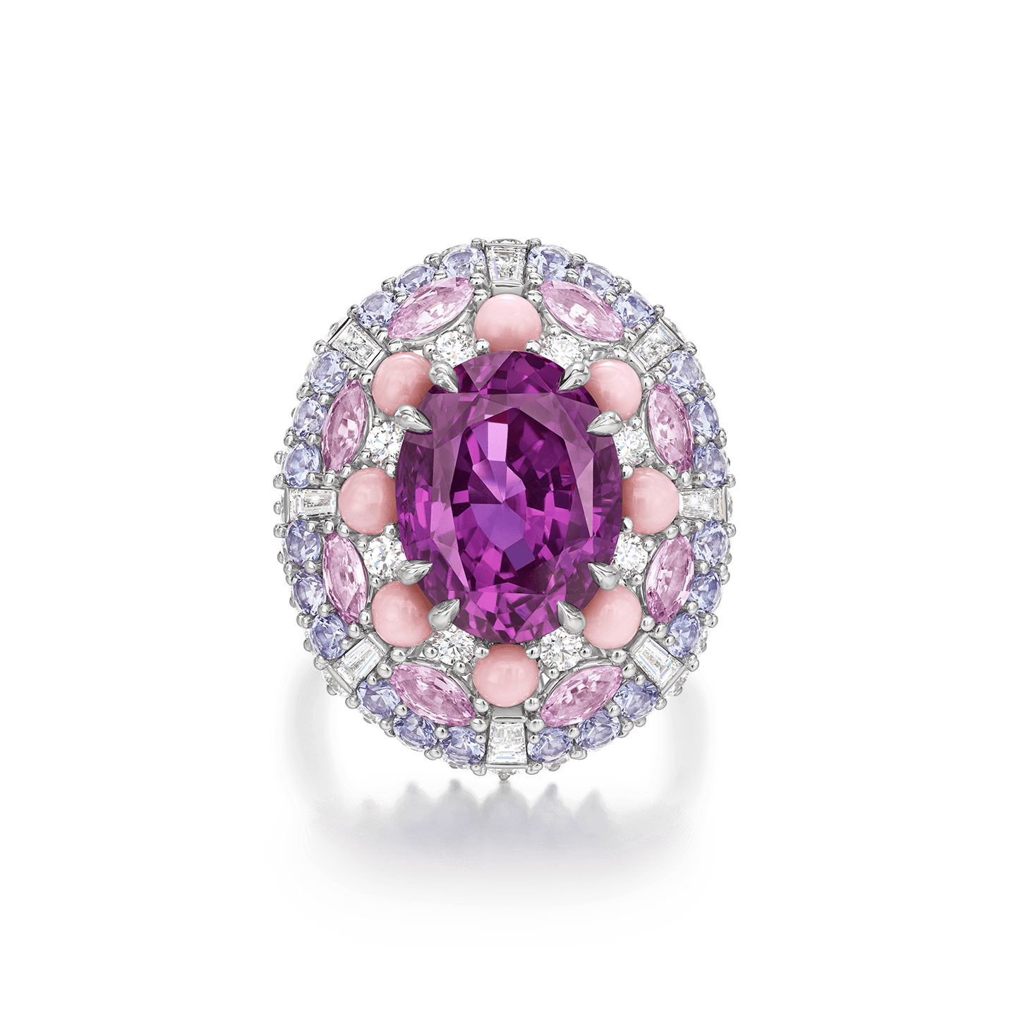 Winston Candy Purple-Pink Sapphire Ring 